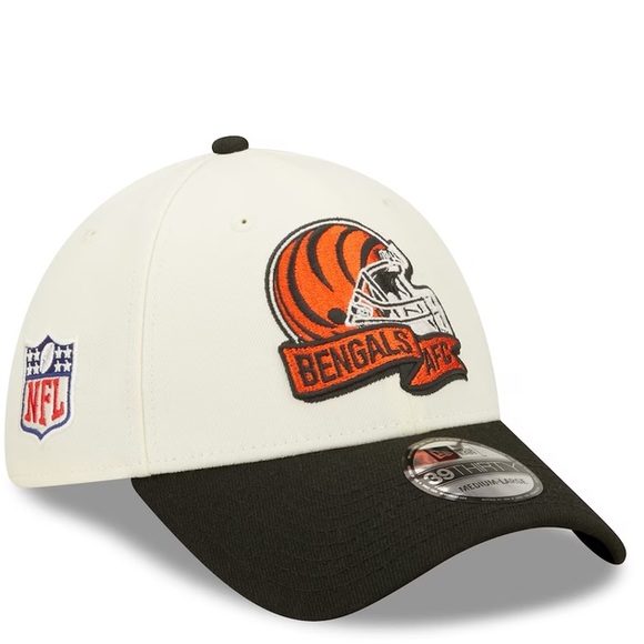 Men's New Era Cincinnati Bengals 2022 Sideline-39THIRTY 2-Tone Flex Hat - Picture 3 of 6